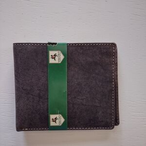 Visconti Brown Leather Wallet Mens Bi-fold New NWT Italy